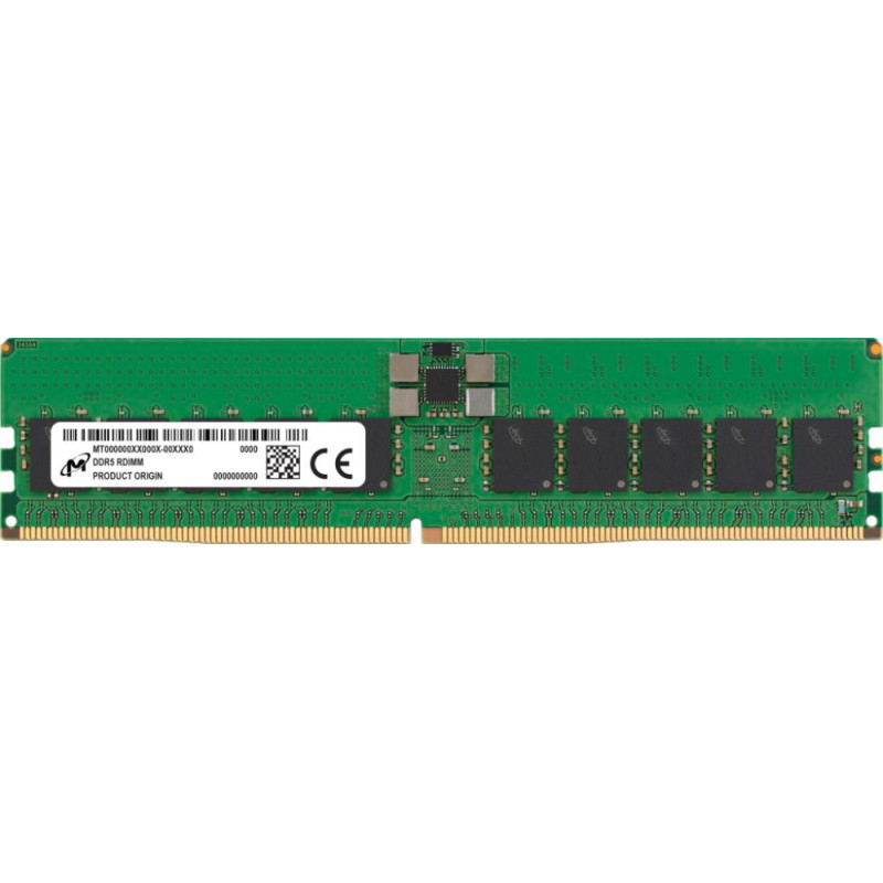 Micron Server Memory Module|MICRON|DDR5|32GB|RDIMM|4800 MHz|CL 40|1.1 V|MTC20F2085S1RC48BR