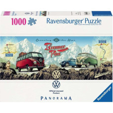 Ravensburger Puzzle Panorama - With the Bulli over the Brenner (1000 pieces)