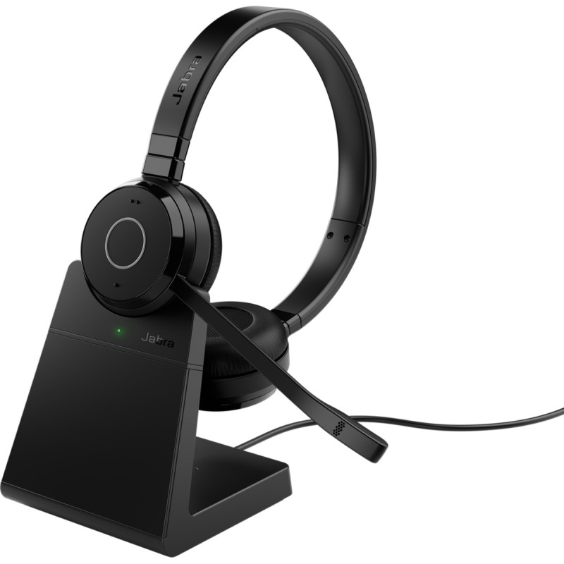 Jabra Evolve 65 TE - USB-A UC Stereo, Headset (Stereo, USB-A, Bluetooth, UC, with charging station)