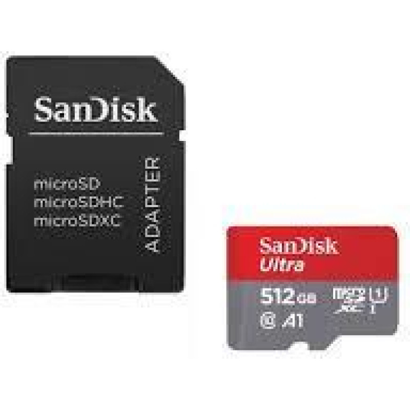 Sandisk MEMORY MICRO SDXC 512GB UHS-I/W/A SDSQUAC-512G-GN6MA SANDISK