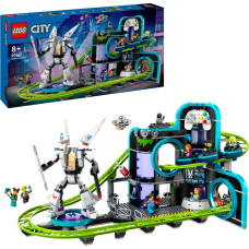 Lego 60421 City Roller Coaster with Robot Mech, construction toy