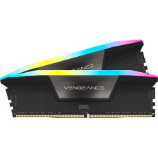 Corsair 32 GB DDR5-6800 Kit, memory (black, CMH32GX5M2B6800C40, Vengeance RGB)