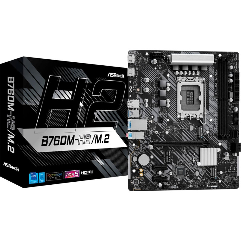 Asrock B760M-H2/M.2 - Socket 1700 - motherboard