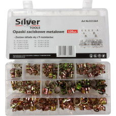 Silver OBEJMY OPASKI METALOWE 135szt. SILVER