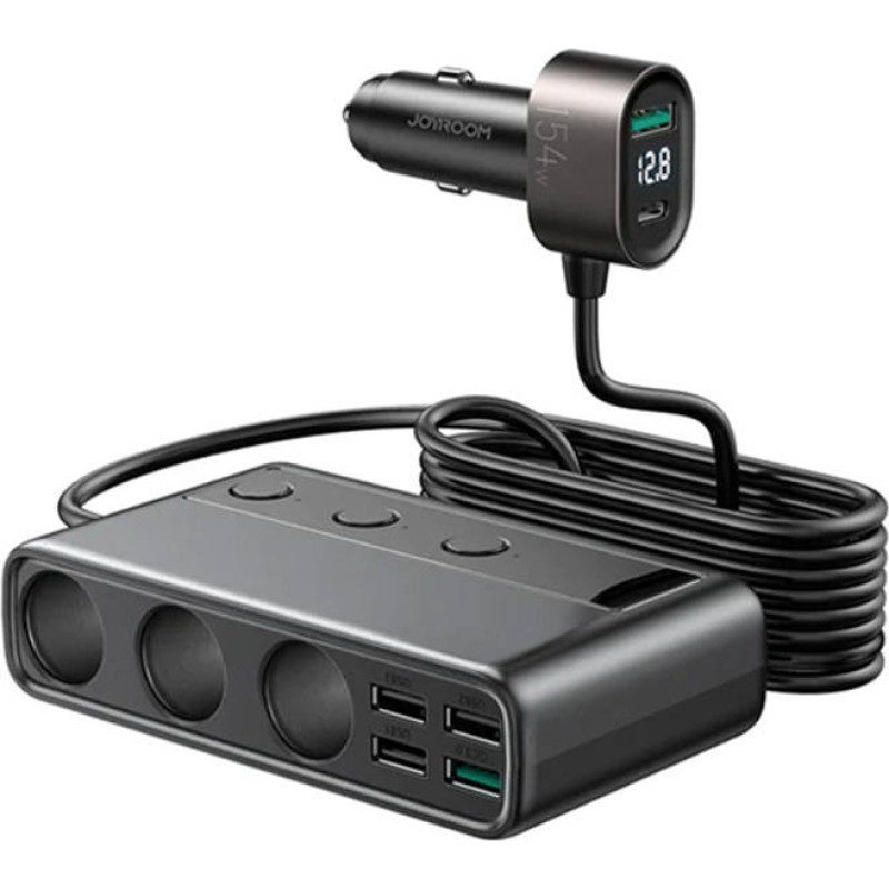 Joyroom Car charger JOYROOM JR-CL06 Multi-Port (black)