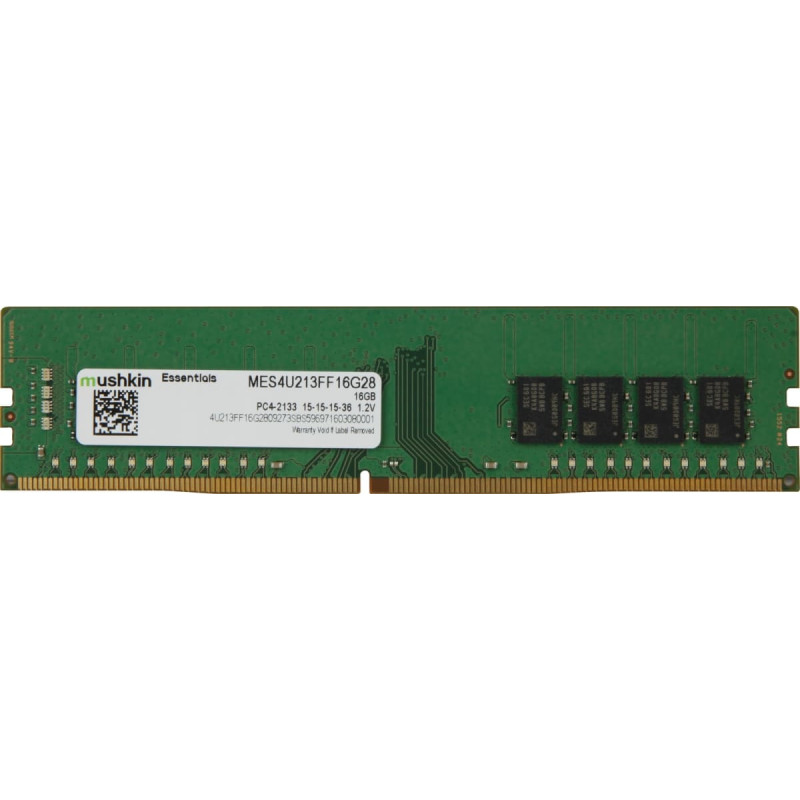 Mushkin Essentials DIMM 16GB, DDR4-2133, CL15-15-15-35 (MES4U213FF16G28)