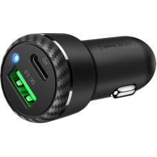 Mcdodo CC-5970 car charger, USB + USB-C 38W (black)