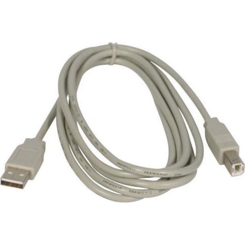 Logo USB cable Logo USB-A - USB-B 5 m Grey (24120)
