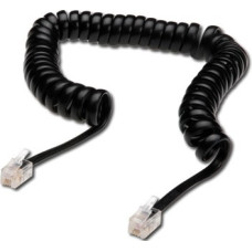 Digitus Phone cable spiral, RJ10, 4m (AK-460101-040-S)