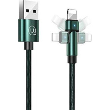 Usams USB cable Usams USB-A - Lightning 1 m Green (6958444929255)