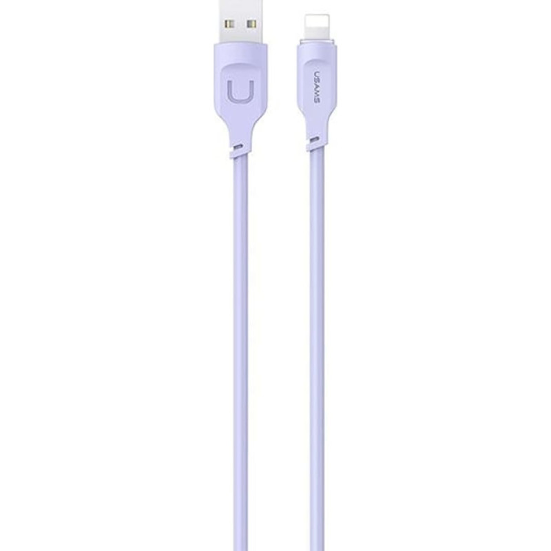 Usams USB cable Usams USB-A - Lightning 1.2 m Purple-pink (no)