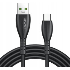 Awei Kabel USB Awei USB-A - USB-C 1 m Czarny (CL-115T)