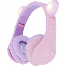 Powerlocus BT Headphones P2 Kids Cat Ears Purple/P