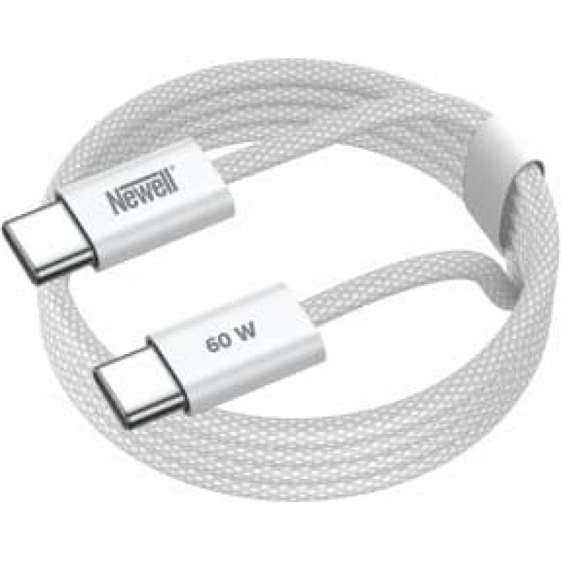 Techly Kabel Newell USB-C - USB-C 60 W - 2 m, biały