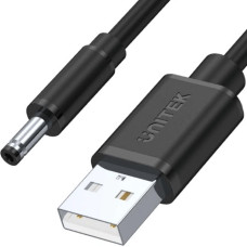 Unitek USB cable Unitek USB-A - DC 3.5 mm 1 m Black (Y-C495BK)