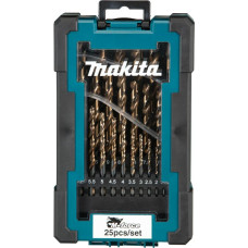 Makita ZESTAW WIERTEŁ DO METALU HSS-G M-FORCE 25szt.1-13mm