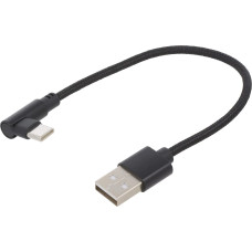 Gembird CABLE USB2 TO USB-C ANGLED/CC-USB2-AMCML-0.2M GEMBIRD