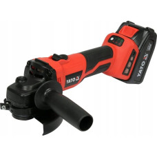 Yato SZLIFIERKA KĄTOWA 18V REGULACJA OBROT&Oacute;W 2x4,0Ah