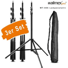 Walimex WT-806 Lamp Tripod 256cm                    3-Pack