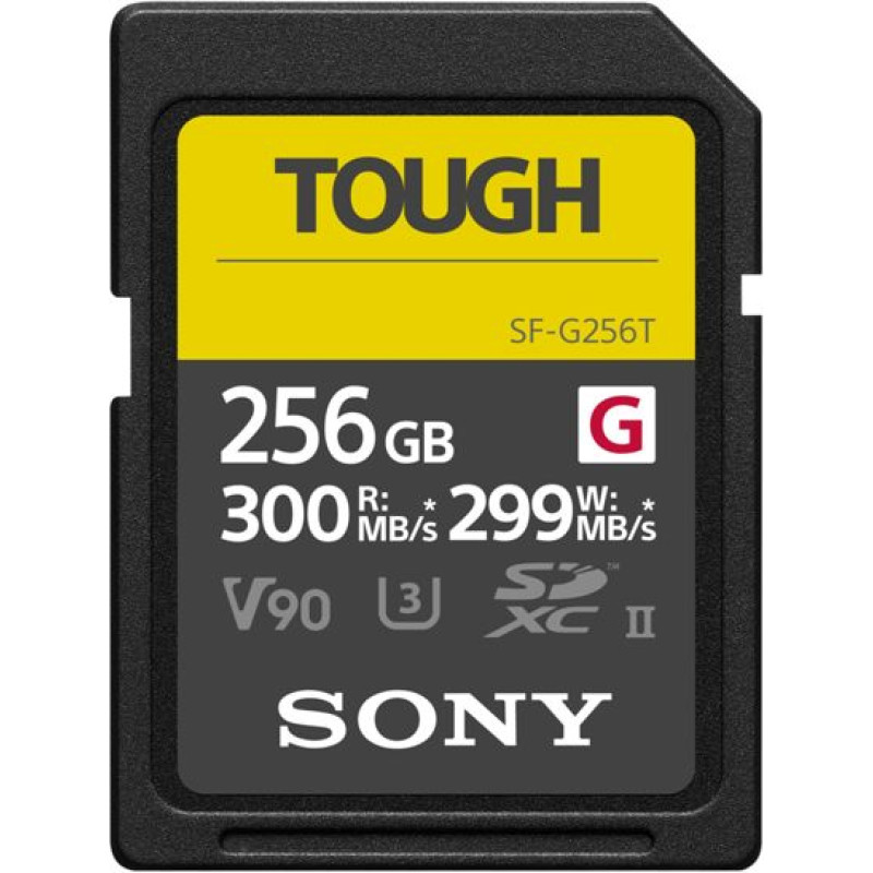 Sony SDXC G Tough series   256GB UHS-II Class 10 U3 V90