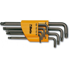 Beta TORX type IMBUS wrench / angle pin wrench with spherical end set of 8pcs.