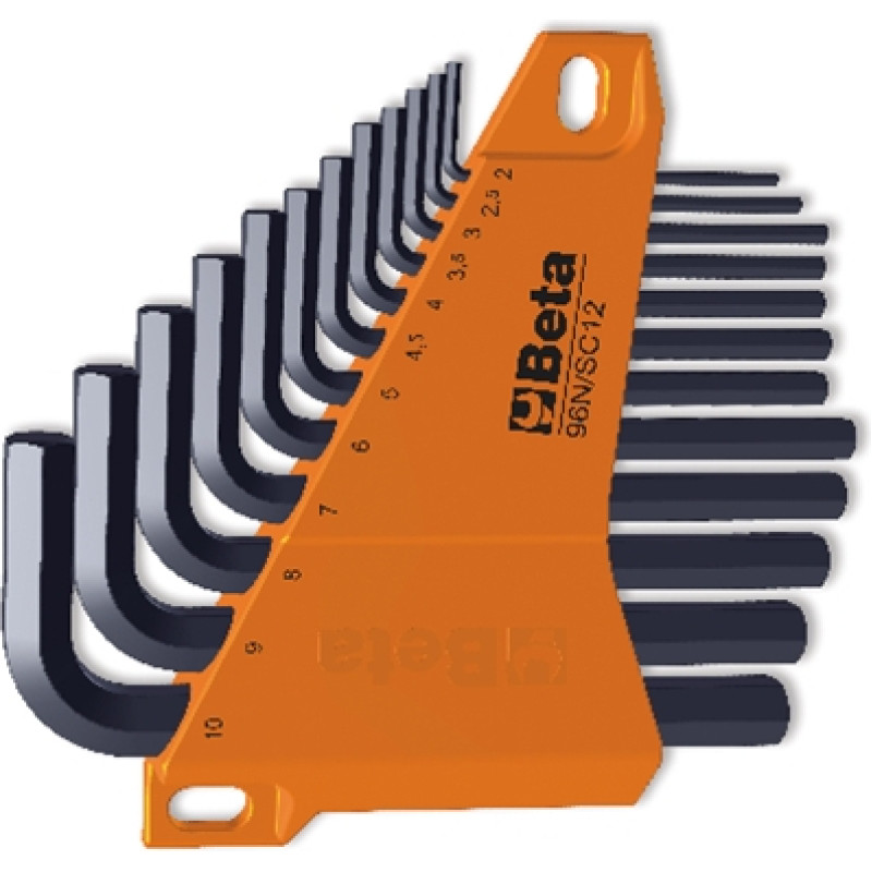 Beta IMBUS / SEVENTH ANGLE END Wrenches set of 12pcs 2-10mm