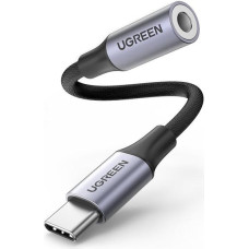 Ugreen 80154 mobilo telefonu kabelis Melns, Pelēks USB C 3.5mm