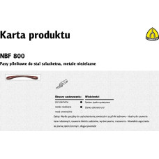 Klingspor PASY Z WŁ&Oacute;KNINY SZLIFIERSKIEJ  50mm x 460mm NBF800 MEDIUM /5szt.