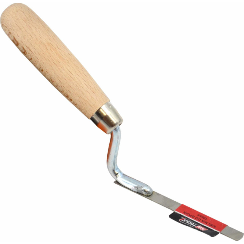 Awtools AW STAINLESS STEEL BRICK JOINTER TROWEL 12mm/ WOODEN HANDLE