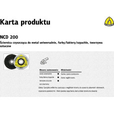 Klingspor ŚCIERNICA CZYSZCZĄCA 125mm  NCD 200