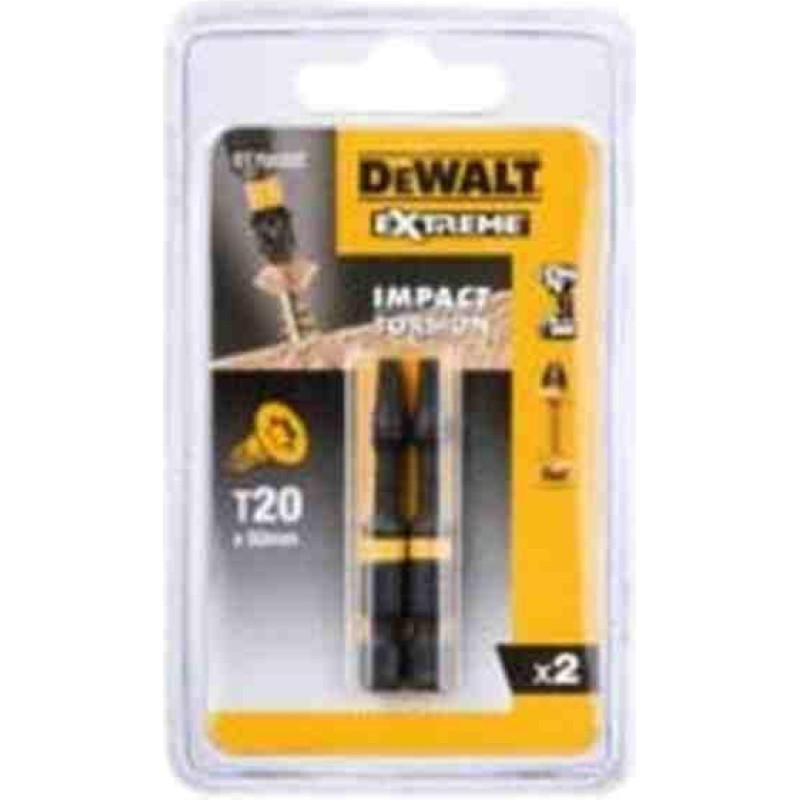 Dewalt KOŃCÓWKA UDAROWA T20x50 /2szt. EXTREME IMPACT TORSION