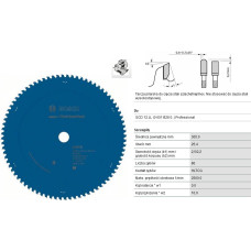 Bosch EXPERT CIRCULAR SAW FOR STAINLESS STEEL 305X25,4MM 80T