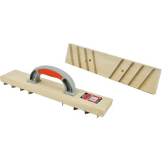 Awtools AW WOODEN BLOCK PLASTERING SCRAPER 400mm/ STAINLESS STEEL BLADE & 2C HANDLE