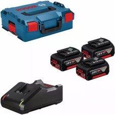 Bosch 18V 5,0AH X3 BATTERY + GAL 18V-40 CHARGER