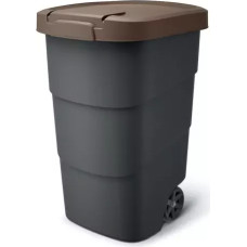 Prosperplast KEDEN KOSZ NA ŚMIECI WHEELER 90 L - BRĄZOWY