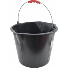 Awtools AW STRONG CONSTRUCTION BUCKET w/ POURING SPOUT 15L/ METAL HANDLE & PLASTIC GRIP