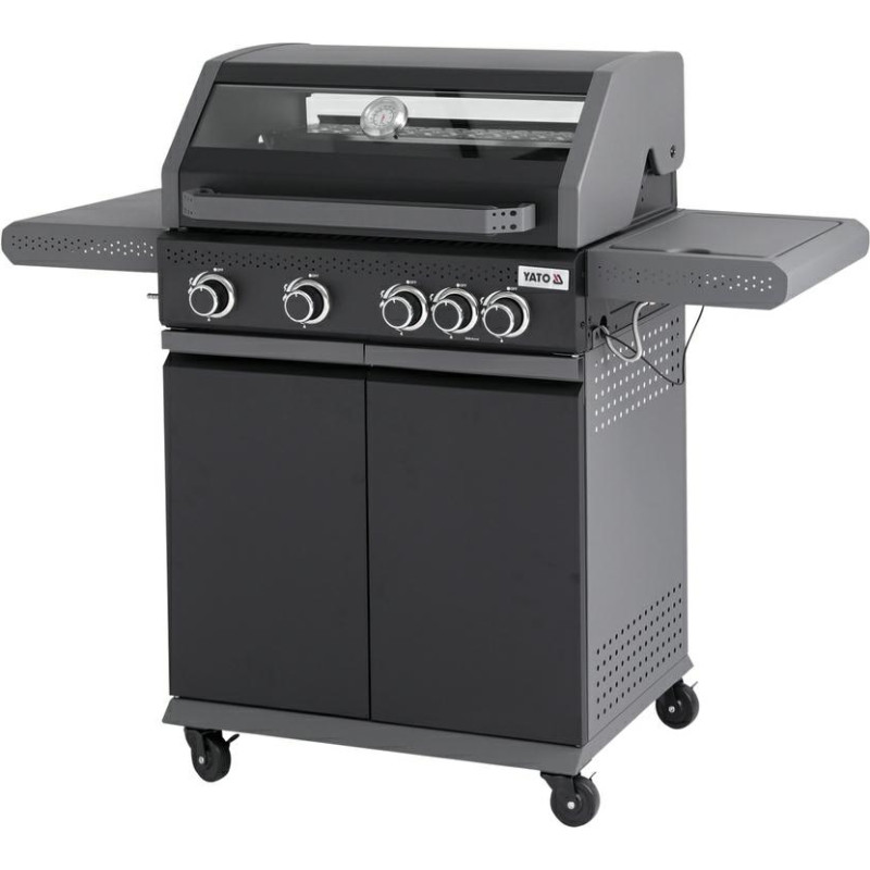 Yato GRILL GAZOWY 4+1 145KW Z SZYBĄ