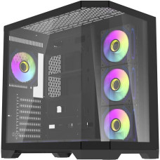 Darkflash Darflash FT418 PRO computer case + 7 aRGB fans (black)