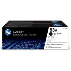 HP Toner CF 283 AD black No. 83 A        Twin Pack