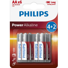 Philips 1x6 Philips Power Alkaline AA Batterie Vorteilspack