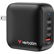 Verbatim Mini GaN Charger 100W 3xUSB-C PD, 1xUSB-A QC 3.0 32231