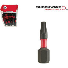 Milwaukee KOŃCÓWKA T20 x 25mm/25szt. SHOCKWAVE