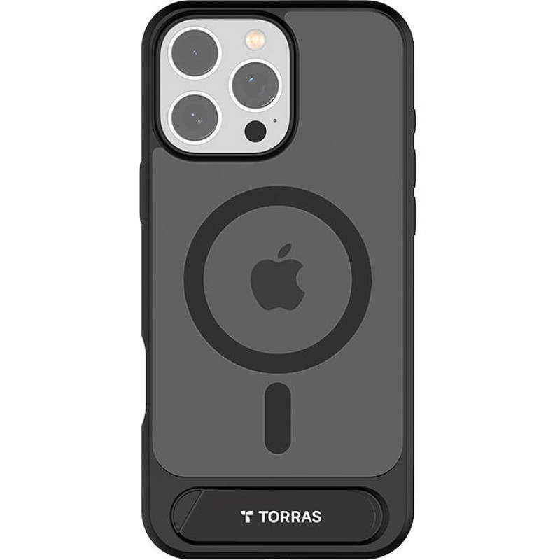 Torras Etui Torras Pstand Series dla iPhone 16 ProMax (Czarne)