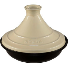 Staub Tajine 28cm round, cream cast iron, Tagine specialities