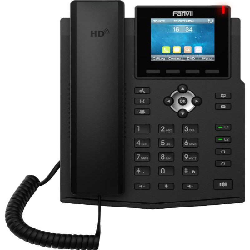 Fanvil X3SG Pro | VoIP Phone | IPV6, HD Audio, RJ45 1000Mb/s PoE, LCD screen