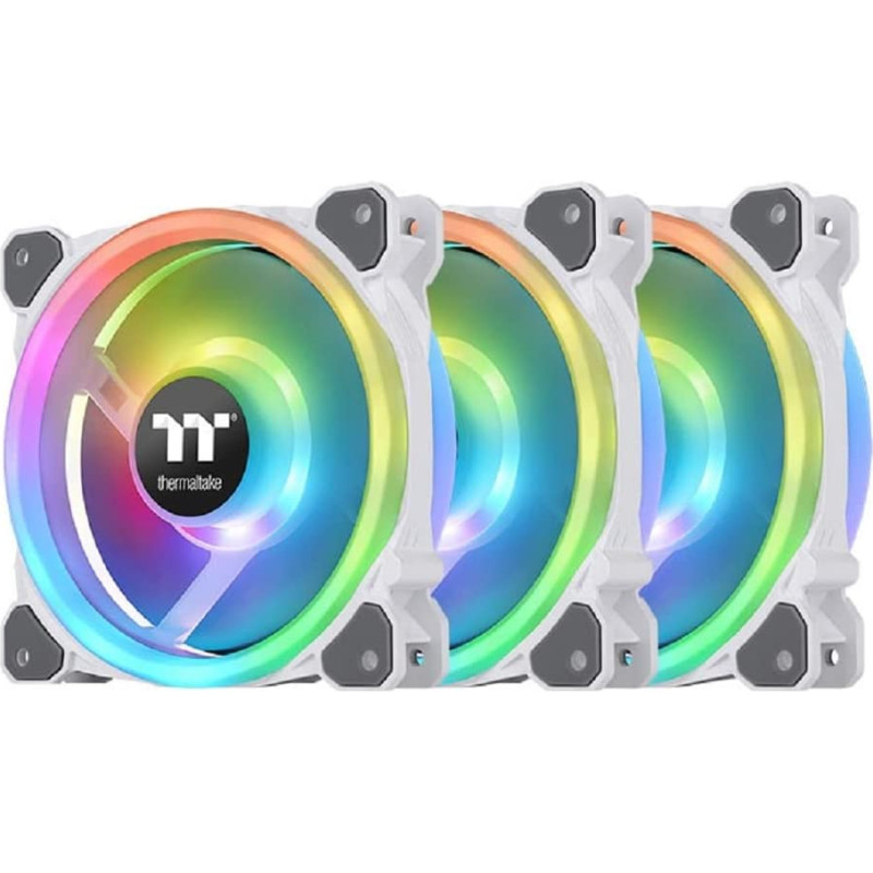 Thermaltake Riing Trio 12 RGB Radiator Fan White TT Premium Edition, case fan (white, pack of 3 incl. controller)