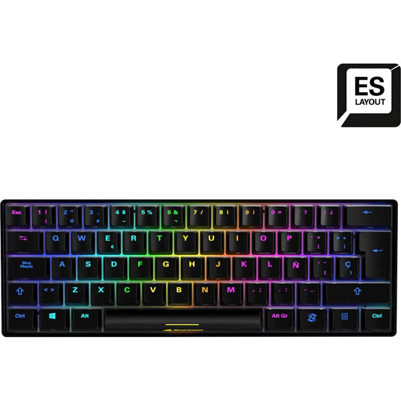 Sharkoon ES layout - Sharkoon SKILLER SGK50 S4, gaming keyboard (black, Kailh Red)