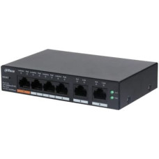 Dahua Switch|DAHUA|CS4006-4ET-60|Type L2|Desktop/pedestal|PoE ports 4|CS4006-4ET-60