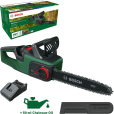 Bosch cordless chainsaw AdvancedChain 36V 35-40, 36Volt, electric chainsaw (green/black, Li-ion battery 2.0Ah, POWER FOR ALL)