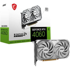 MSI Graphics Card|MSI|NVIDIA GeForce RTX 4060|8 GB|GDDR6|128 bit|PCIE 4.0 8x|Dual Slot Fansink|1xHDMI|3xDisplayPort|RTX4060VEN2XWHITE8GOC